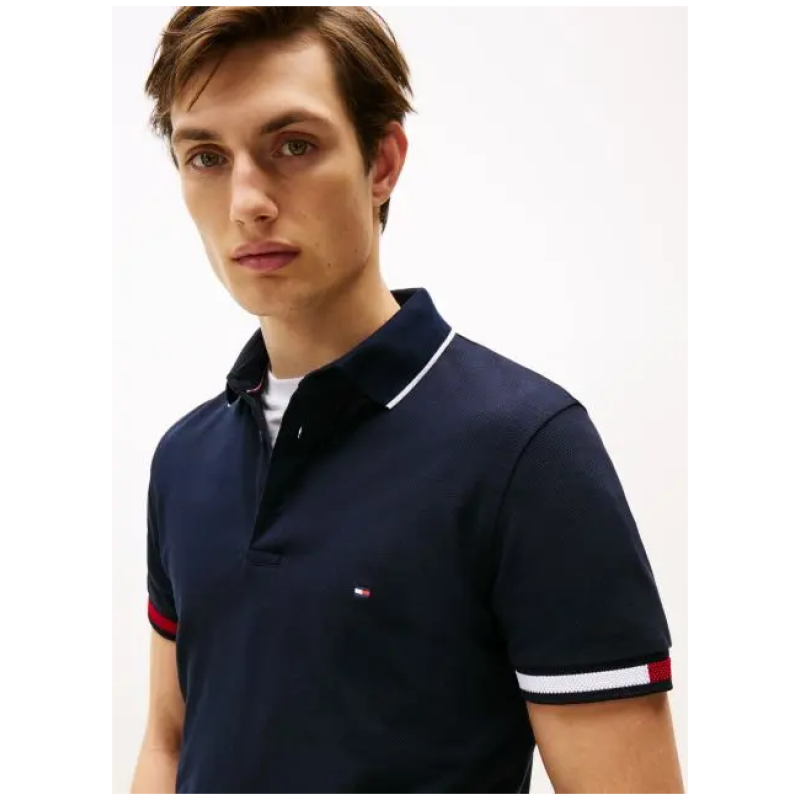 TOMMY HILFIGER Slim Fit Polo Shirt With Signature Cuffs